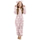 thumbnail image 2 of Pantalones largos para niña, mono de manga larga con capucha y manga larga, pijama informal de invierno cálido, ropa de dormir para niña, mono de poliéster, 2 of 5