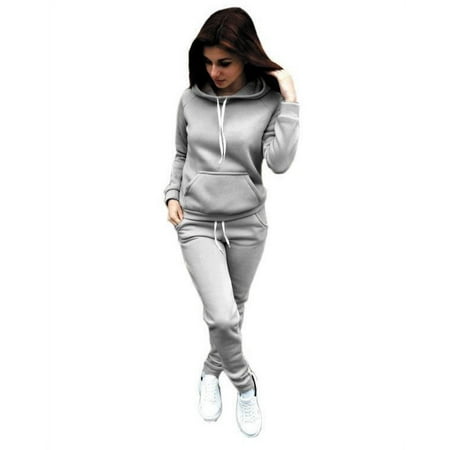 

Sweat Suits For Womens Women Blacklessolid Color Sets Zipper Wear Lounge Wear Suit Sport Set Tops+Pants Womens Pajama Sets Cotton Blend