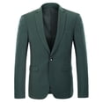 thumbnail image 2 of Cloudstyle Mens 2 Piece Suits One Button Formal Slim Fit Solid Color Wedding Tuxedo, 2 of 5