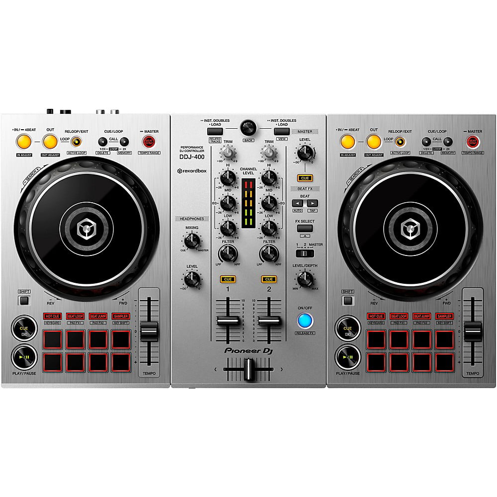 Pioneer DJ DDJ-400-S Limited Edition Silver 2-Channel DJ Controller