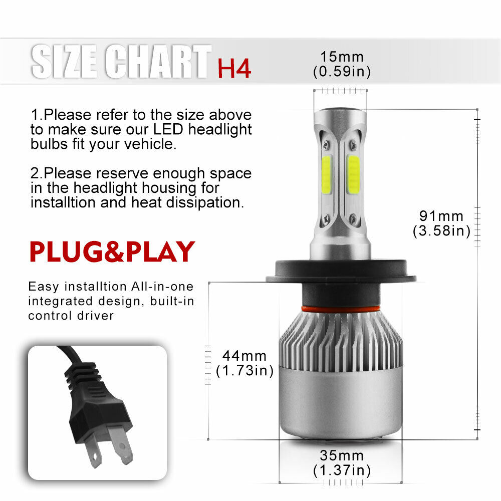 For Freightliner Coronado 7'' Inch Round LED Headlight Bulbs High Low Beam