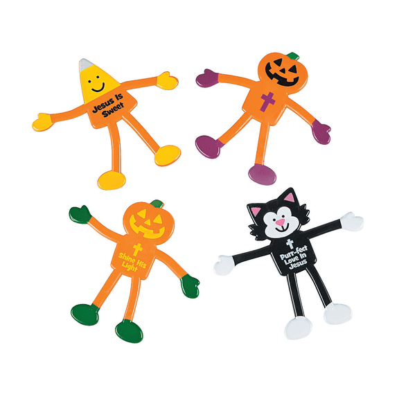 Fun Express Religious Bendables Multi-color Halloween Party Favors, 24 Count