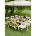 thumbnail image 4 of Outdoor Tablecloths with Umbrella Hole & Zipper, Farmhouse Daisy Rectangle Tablecloth 60x120 Inch, Spring Watercolor Yellow White Floral Waterproof Table Cloth, Patio/Pool/Picnic Table Covers, 4 of 8