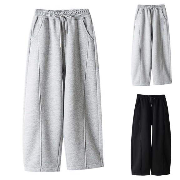 Sweatpants Grey Pants Toddler Drawstring Pants with Pockets Boys Solid Pants Boys Joggers 10-11 Years