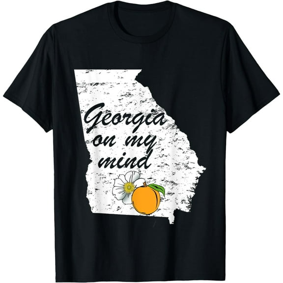 Georgia On My Mind T-Shirt Atlanta Peach State Southern mens t shirt，black，women，funny，misfits，men，journey，t-shirt