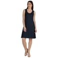 thumbnail image 4 of Inkmeso Sleeveless Plain Swing Dress For Women Knee Length A-line Summer Casual Wear, 4 of 7