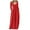 Red, variant on Fesfesfes Women Dress Casual Plus Size Solid Crewneck Pockets Long Sleeve Maxi Long Dress Plus Size $10