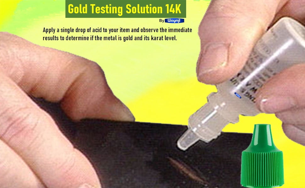 12 Bottles 14K Gold Test Solution Jewelry Metal Testing Kit for Jewelry & Metals
