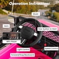 thumbnail image 2 of Camión Ride on Car Costzon a batería de 12 V con mando a distancia, color rosa, 2 of 9