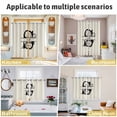 thumbnail image 6 of Letter S Kitchen Curtains 63 Inch Length, Monogram Words Grommet Top Bedroom Living Room Curtains, Light Filtering Cafe Curtain Drapes 2 Panels Set 104''x63'', 6 of 9