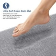 thumbnail image 2 of Thick Memory Foam Bath Mat Rug 24x16, Extra Soft Absorbent Bathroom Rug, Quick Dry Bath Mats, Non-Slip, Machine Washable Carpet for Bathroom, Tub and Shower, Home Decor Accessories, Beige, 2 of 7