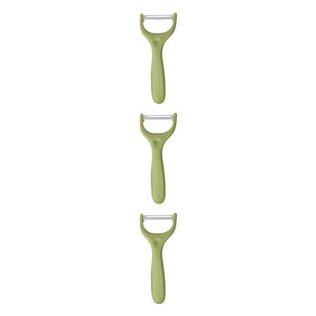 Inteprter Pelador de verduras Cocina Antideslizante Rebanador de frutas Nabo Peeling Rebanar Reutilizable Lavable Hogar Utensilios de cocina Zester Green Type2 NO2 Inteprter CBP082099