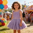 thumbnail image 2 of sususu Dresses for Girls Girls Party Dress Tiered Gradient Flared Tutu Skirt for Toddler Kids Play Celebration and Special Events Dress&nbsp;Up Clothes for Girls, 2 of 7