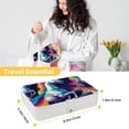 thumbnail image 5 of Unicorn PU Leather Jewelry Boxes Necklace Holder Display Case with Removable Compartment Portable, 5 of 6