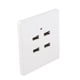thumbnail image 1 of Toma de Corriente USB de Pared Con 4 Puertos USB, Panel Cuadrado Para El Hogar y la Oficina, 1 of 7