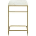 thumbnail image 2 of SEI Furniture Fallon Marble Top C Side Table in Gold and White, 2 of 7