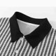 thumbnail image 5 of Blusa y camisa de manga larga con cuello vuelto para hombre, blusa deportiva holgada a rayas con botones y manga larga con cuello vuelto, blusa de poliéster para hombre, 5 of 9