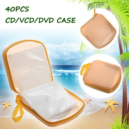On Clearance 1/5/10x 40 pcs Disc CD DVD VCD Holder Storage Media Carry Wallet Album Bag Case (Best Sub Compact 40 Concealed Carry)