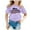 Light Purple, variant on Hiijoy Toddler Girls T-Shirt California Print Short Sleeved T Shirt Casual Graphic Tee Top