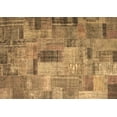 thumbnail image 1 of Ahgly Company Indoor Rectangle Patchwork Brown Transitional Area Rugs, 8' x 12', 1 of 4
