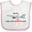 White and Pink, variant on Inktastic Airplane Boys or Girls Baby Bib