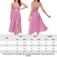thumbnail image 2 of Vestido Vestido midi ajustado con abertura lateral y espalda descubierta, traje ajustado (púrpura L) Cgtredaw Púrpura T L para Mujer, 2 of 6