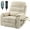 L009-Cream, variant on LITVZ Large Lift Chairs Recliner for Elderly, Infinite Position Dual Motor Power Lay Flat, Stand Up Recliner Lift Chair with Massage and Heat, Lumbar Pillow, Wireless Charging & Cup Holder