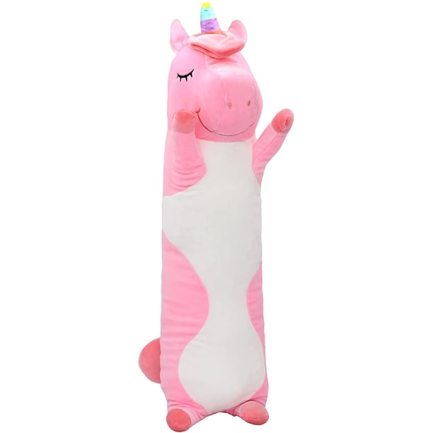 Muñeco de peluche grande y suave, almohada de unicornio de peluche bonito, regalos de juguete para niños, ropa de cama, cumpleaños, San Valentín, Navidad-35,4 pulgadas Xemadio CDWJ466