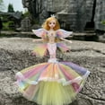thumbnail image 6 of Colorful Mermaid Doll Rainbow Princess Toy Children's Pretend Play House Dress Up Toy Christmas Birthday Gift for Girls, 6 of 8