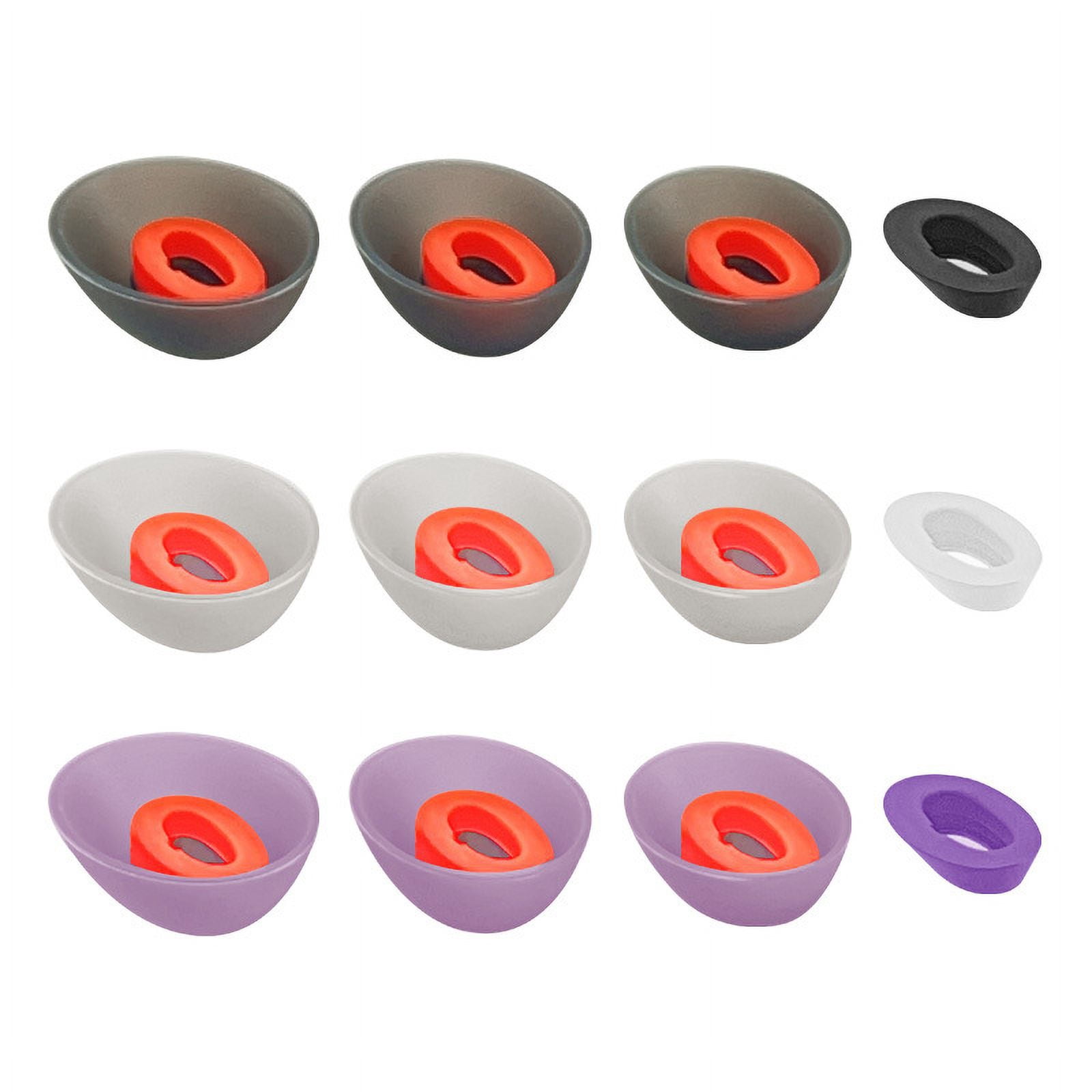 Replacement Ear Tips For JBL Vibe 200TWS - 6 Pairs Silicone Eartips S/M/L, Black, Compatible With JBL TWS Earbuds