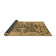 thumbnail image 2 of Ahgly Company Indoor Round Oriental Brown Industrial Area Rugs, 3' Round, 2 of 4