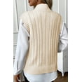 thumbnail image 3 of Redhotype Cozy Oatmeal Knit Vest - Stylish & Warm for Any Occasion, 3 of 8