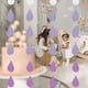 thumbnail image 2 of KAKOWELY 4 tiras de pancartas decorativas con forma de gota de lluvia para bodas, baby showers, fiestas, decoración de pancartas, 2 of 5