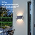 thumbnail image 4 of Kearding Solar 4 LED Luz de pared exterior Arriba y abajo Decoración luminosa Paisaje Patio trasero Balcón Lámpara con que funciona con luz Iluminación y accesorios Kearding HA073339-01, 4 of 6