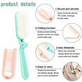 thumbnail image 5 of Juego de 2 cepillos para el cabello plegables, cepillos para el cabello de viaje, peine compacto plegable portátil, mini peine antiestático para hombres y mujeres (rosa, azul) Sailing Electrónica, 5 of 5