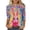 Multicolor, variant on Womens Tops Easter Printed 3/4 Length Sleeve Womens Tops Blouses Shirts Women's Easter Floral Round Neck 3/4 Sleeve T-shirt Loose Three-quarter Sleeve Shirt