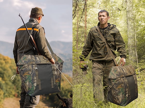 WTVIDAS Hunting Wader Bag，Large Camouflage Scent Control Bag, Waterproof Smell Proof Bag for Hunting Clothes & Accessories