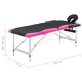 thumbnail image 2 of vidaXL Massage Table Foldable Massage Bed Salon Therapy Table 2 Zones Aluminum, 2 of 8