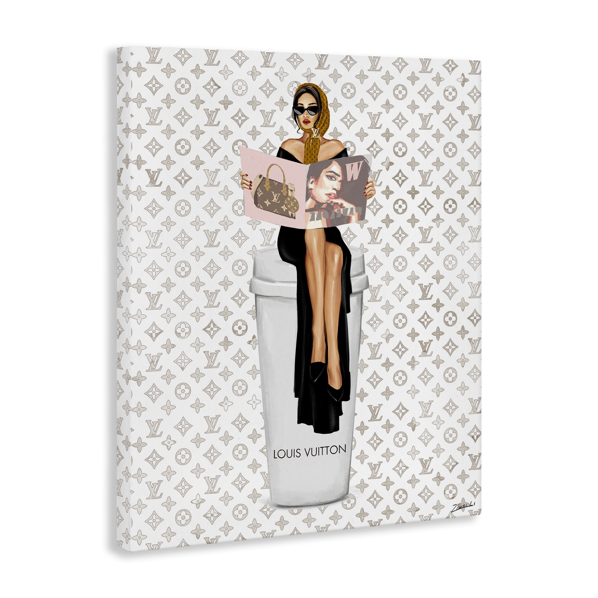 Stupell Industries High Fashion Woman Beauty & Fashion Painting Gallery Wrapped Canvas Art Print Wall Art, 30 x 40