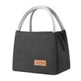 thumbnail image 1 of Bolsa térmica para lonchera, bolsa bento para comida, bolso portátil a prueba de fugas, aislante Negro, 1 of 9