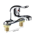 thumbnail image 2 of Kitchen Faucet,Bathroom Double Couplet Basin Faucet Countertop Mixer Tap, 2 of 4