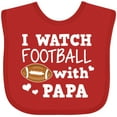 thumbnail image 3 of Inktastic I Watch Football with My Papa Boys Baby Bib, 3 of 4