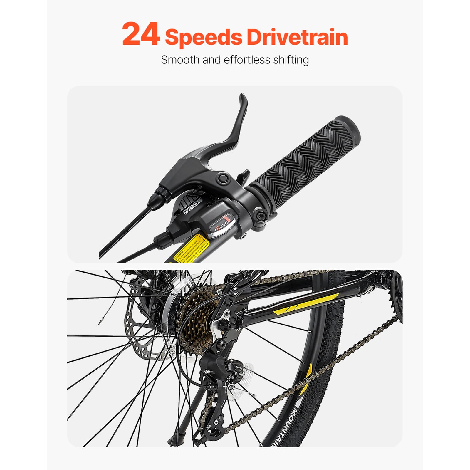 KFFKFF Hill Cycle, 29-inch All-Terrain Bike featuring Comprehensive Dual Suspension, 24 Gear Twist Shift, Comfortable Seat, Dual Disk Brakes, Aluminum Alloy Body, Recreational Biking for Men
