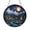Acrylic 3.5 Inch, variant on Stained Glass Style Night City Window Suncatcher, Fantasy Skyline Landscape Art Decor, Decorative Hanging