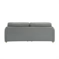 thumbnail image 5 of 79.50 Inches Long with 2 Storages, Teddy Sofa Fabric, with Metal Conical Long Legs, Metal Strip Matching, Stylish and Simple, 5 of 7