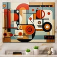 thumbnail image 1 of Designart art Mural Abstrait Mi-Siècle Surdimensionné, art Mural Mi-Siècle, Géométriques Graphiques Colorés Mi-Siècle, Toile Murale Moderne Mi-Siècle Multicolore, 20x12 Pouces, 1 of 5