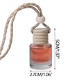 thumbnail image 3 of EARSTMAKEUP 10ml Hanging Car Air Freshener Diffuser, Clear Glass Essential Diffuser Oil Aromatherapy Fragrance Perfume Pendant Glass Vials with Wooden Caps & Hanging String,Cylindrical, 3 of 9