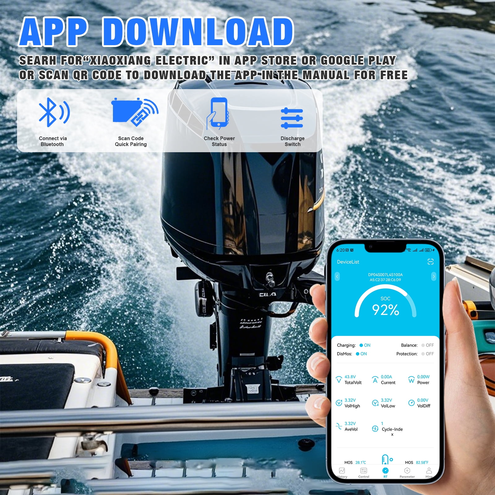 36V 150AH LiFePO4 Battery Bluetooth,Smart 200A BMS,Golf Carts Lithium Batteries for RV,Trolling Motors,Marine,Van,Camping,off-Grid,HRBEENERGY 15000+Deep Cycles