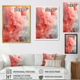 thumbnail image 4 of Designart "Radiant Pink Polar Smoke I" Abstract Framed Wall Art - Modern Pink Abstract Living Room Framed Canvas Art, 4 of 6