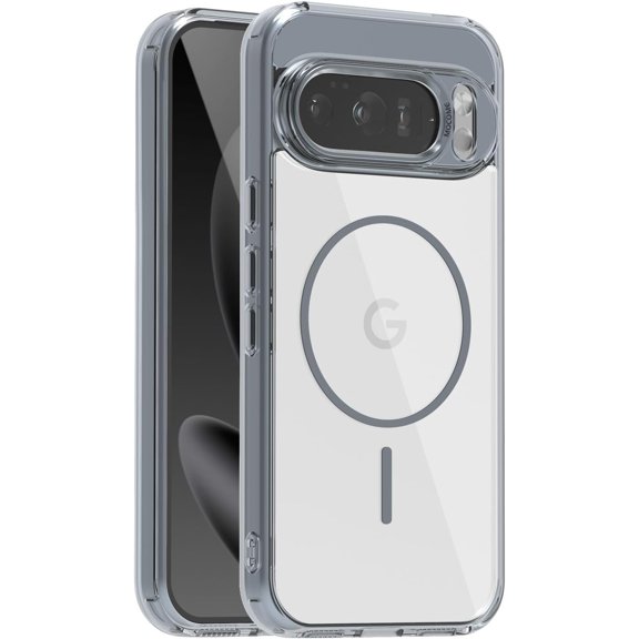 MYKOMI Compatible with Google Pixel 10 Pro Case/Pixel 10 Case 6.3 '' Clear [Compatible with Magsafe Wireless Charging ] Magnetic Yellowing Resistant for Pixel 10/10 Pro Rugged Cases